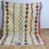 Tapis berbère losanges coloré 286 x 190 cm