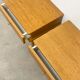 Vintage wooden bedside tables.