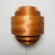 Pine Veneer Curved Wall Lamp By Hans-Agne Jakobsson For Ab Ellysett, Sweden, 1960S