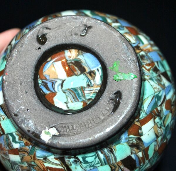 Vase art déco vallauris terres mêlées de jean gerbino 1930