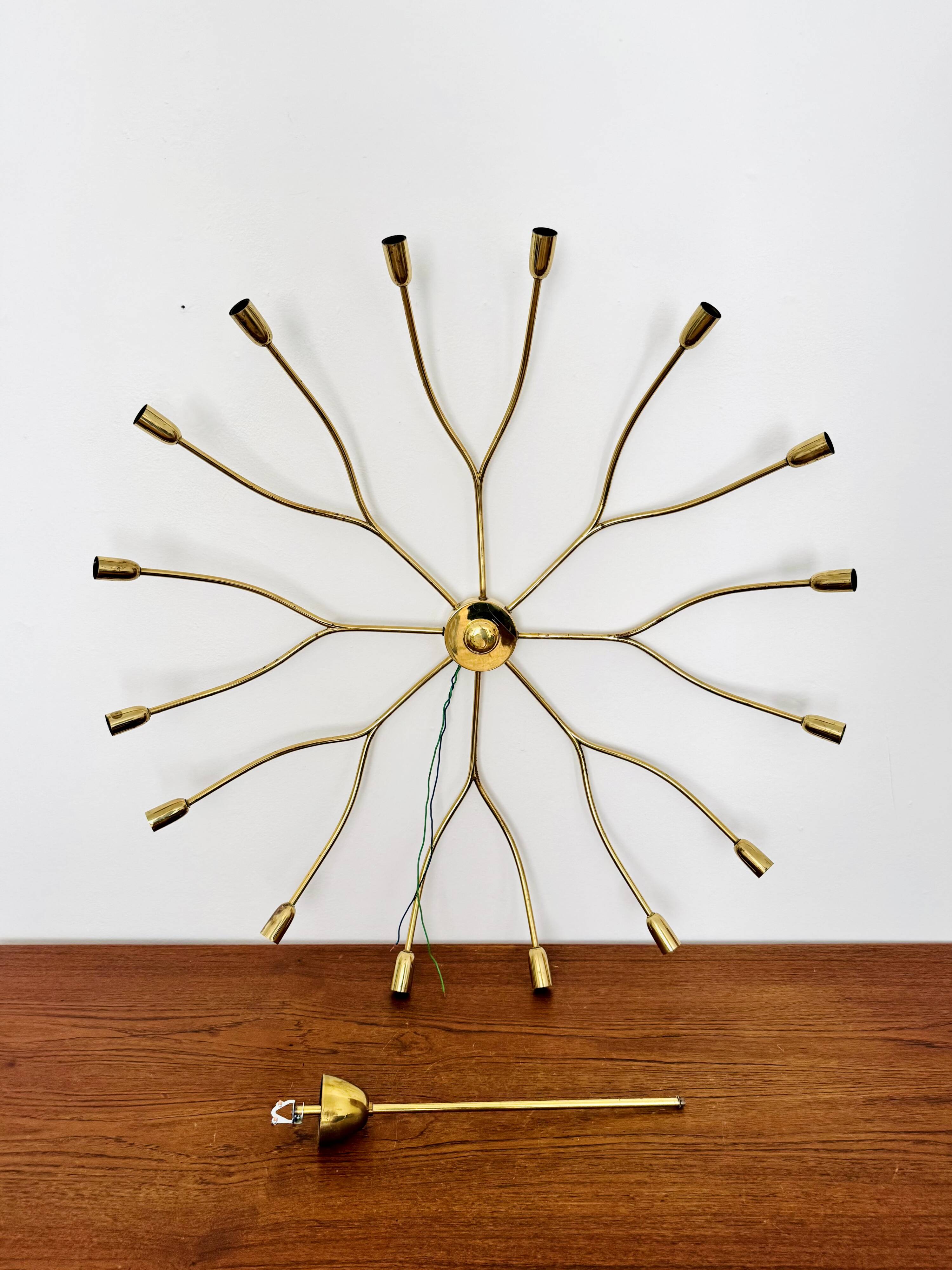 XXL Austrian Brass Chandelier by Kalmar