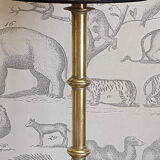 Gilded brass lamp