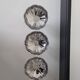 Set of 3 footed ice cream bowls