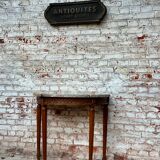 Console half moon natural wood period Louis XVI XVIII th century