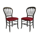 Pair of Blackened Wooden Napoleon III Chairs