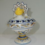 Gargoulette/Glazed terracotta jug/vintage/pitcher