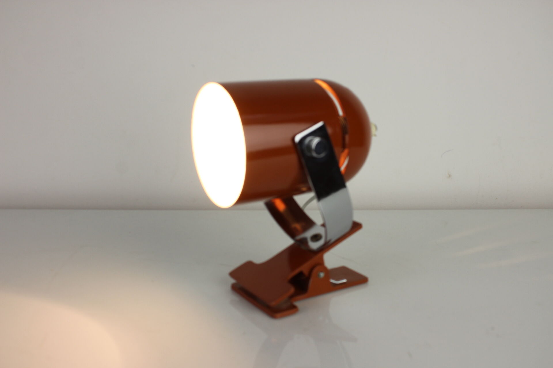 Mid-century lamp with clip designed by Stanislav Indra, 1970's