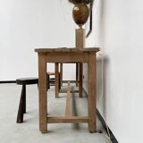 Oak console farm table 3m