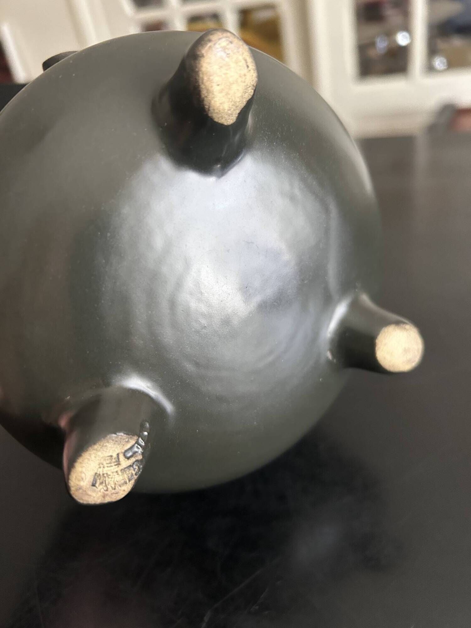 tripod pocket vase in ceramic Arts Ceram 1950s