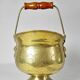 Vintage Ornate Brass Coal Bucket