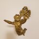 Hook in gilded bronze cherub or angelo