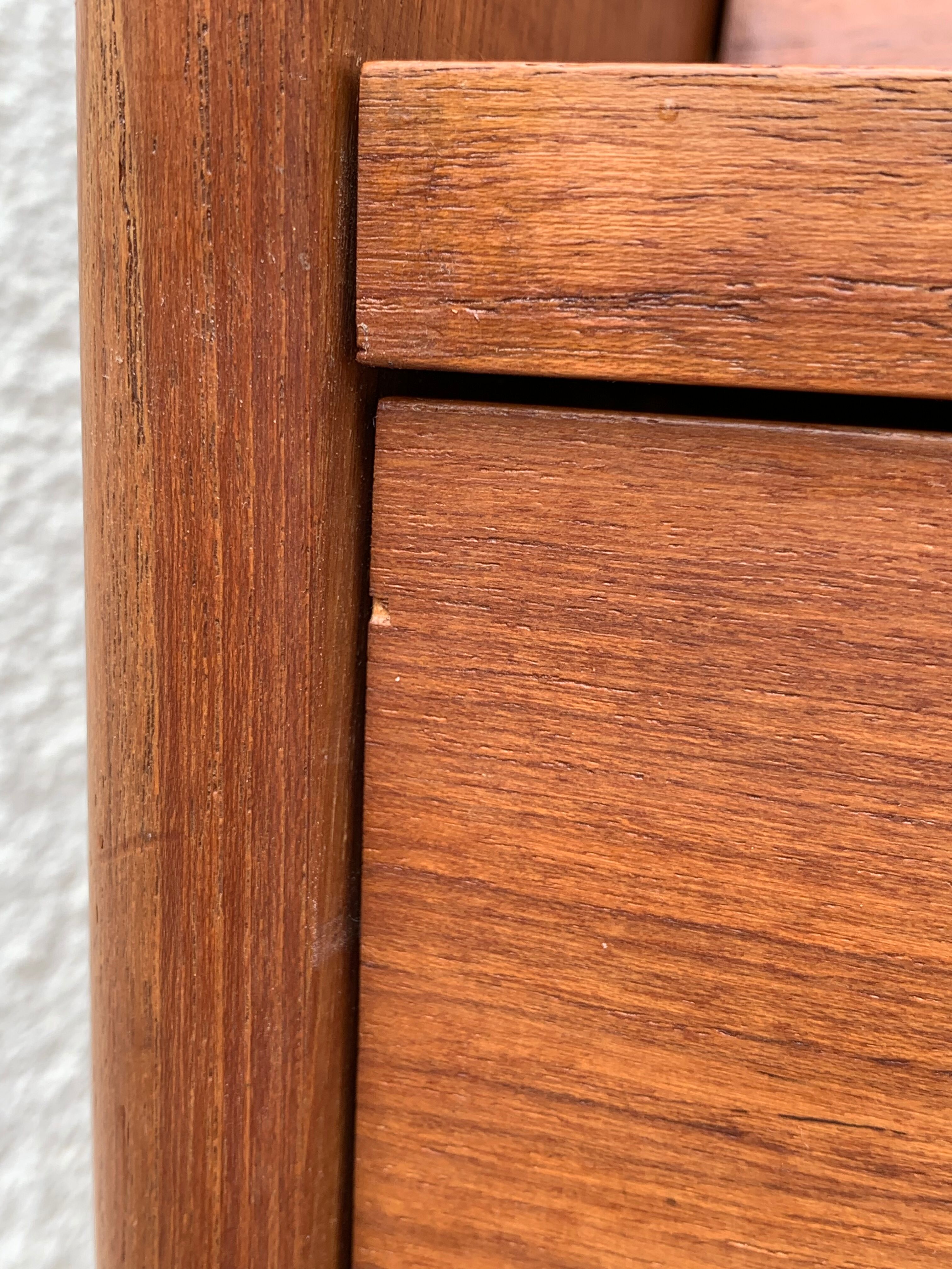 Secretary chest of drawers Teak by Arne Wahl Iversen for Falster Modelfabrik 1960