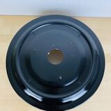 50s round wall light in metal and opaline, ceiling light