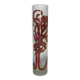 Vase glass scroll painted and gilded floral decoration art nouveau inspiration