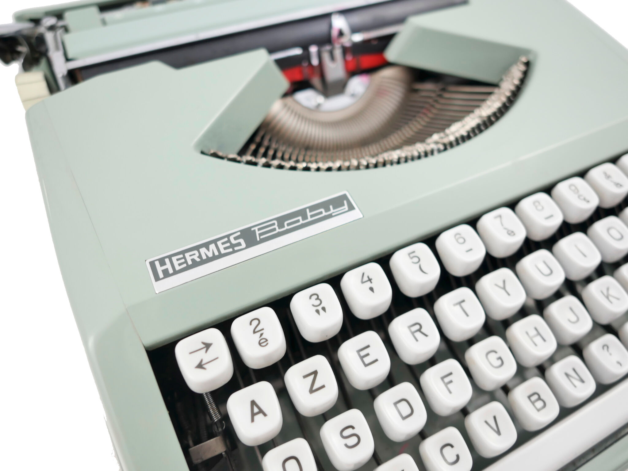 Hermes Baby Cursive Typewriter Revised New Ribbon