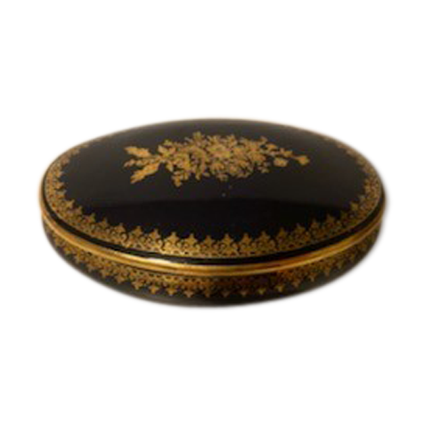 Limoges porcelain oval candy factory