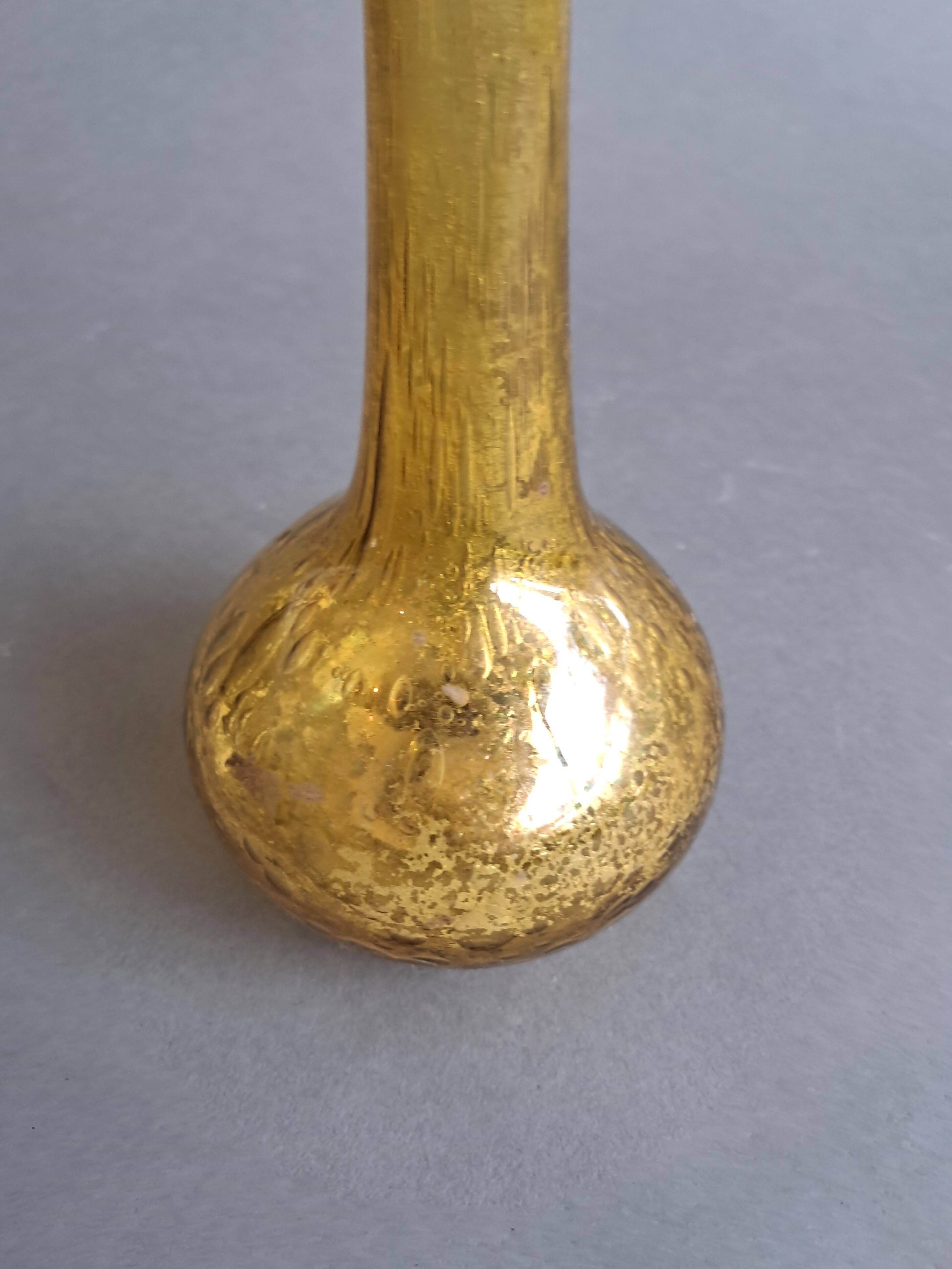 Biot bubbled glass soliflore vase 1960.