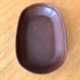 Vintage brown Dutch ceramic dish