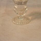 Five candle holders in glasses of 19th