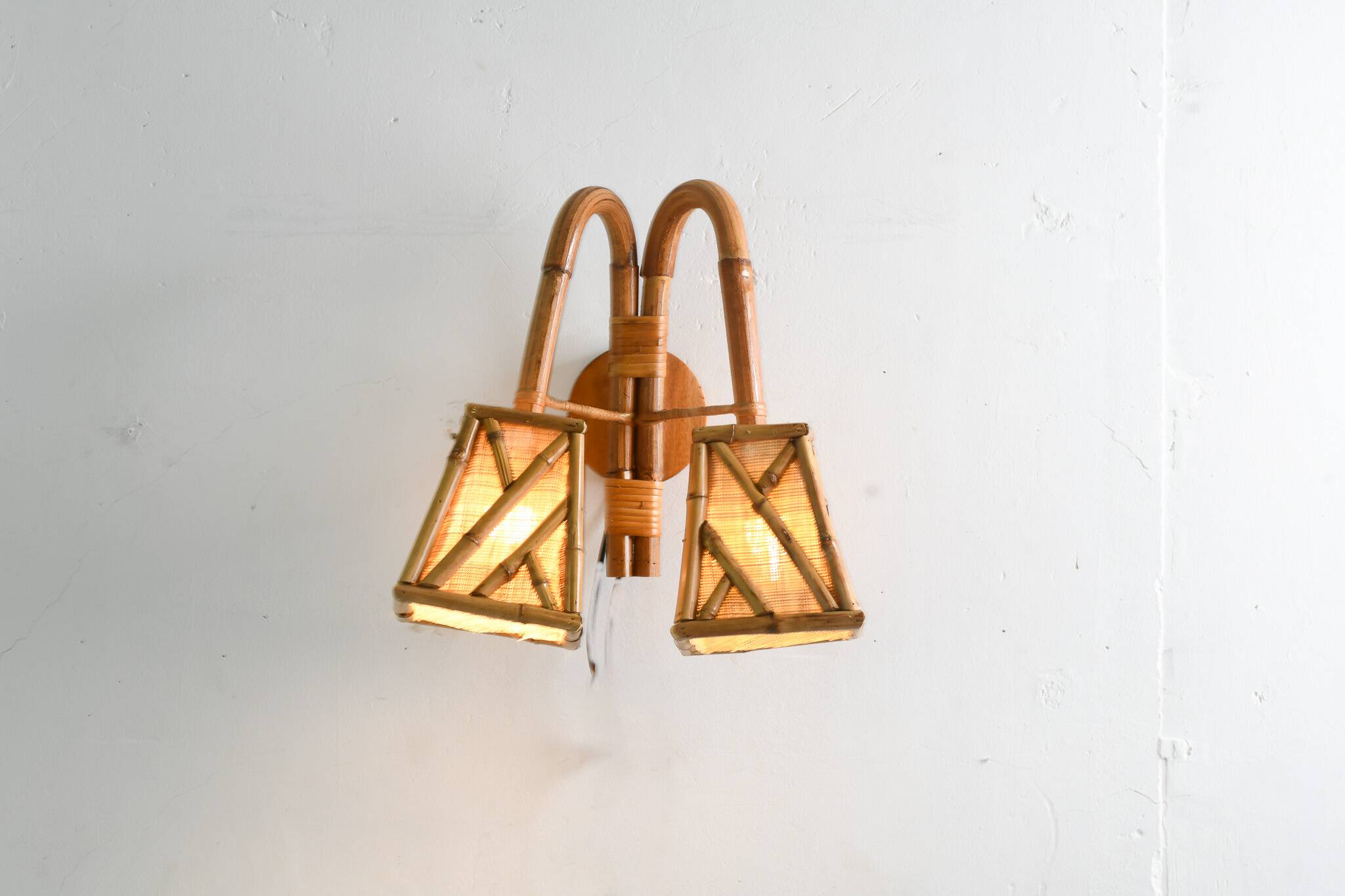 Double Bamboo Wall Sconce