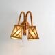 Applique murale double en bambou