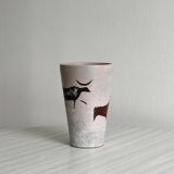 Hand-painted ceramic vase