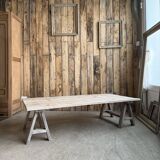 Trestle coffee table