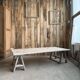 Table basse à tréteaux