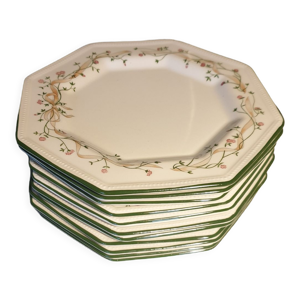 11 assiettes à désert Johnson