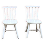 Pair of kids bistro chairs in great vintage condition