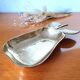Vintage brass pear pocket empty