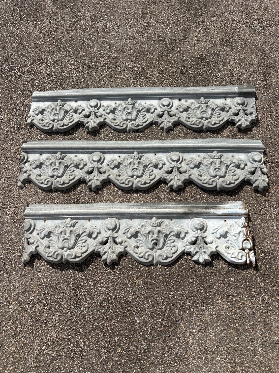 Zinc roof flashing