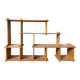 Vintage library and staircase shelf in solid pine - 1980s