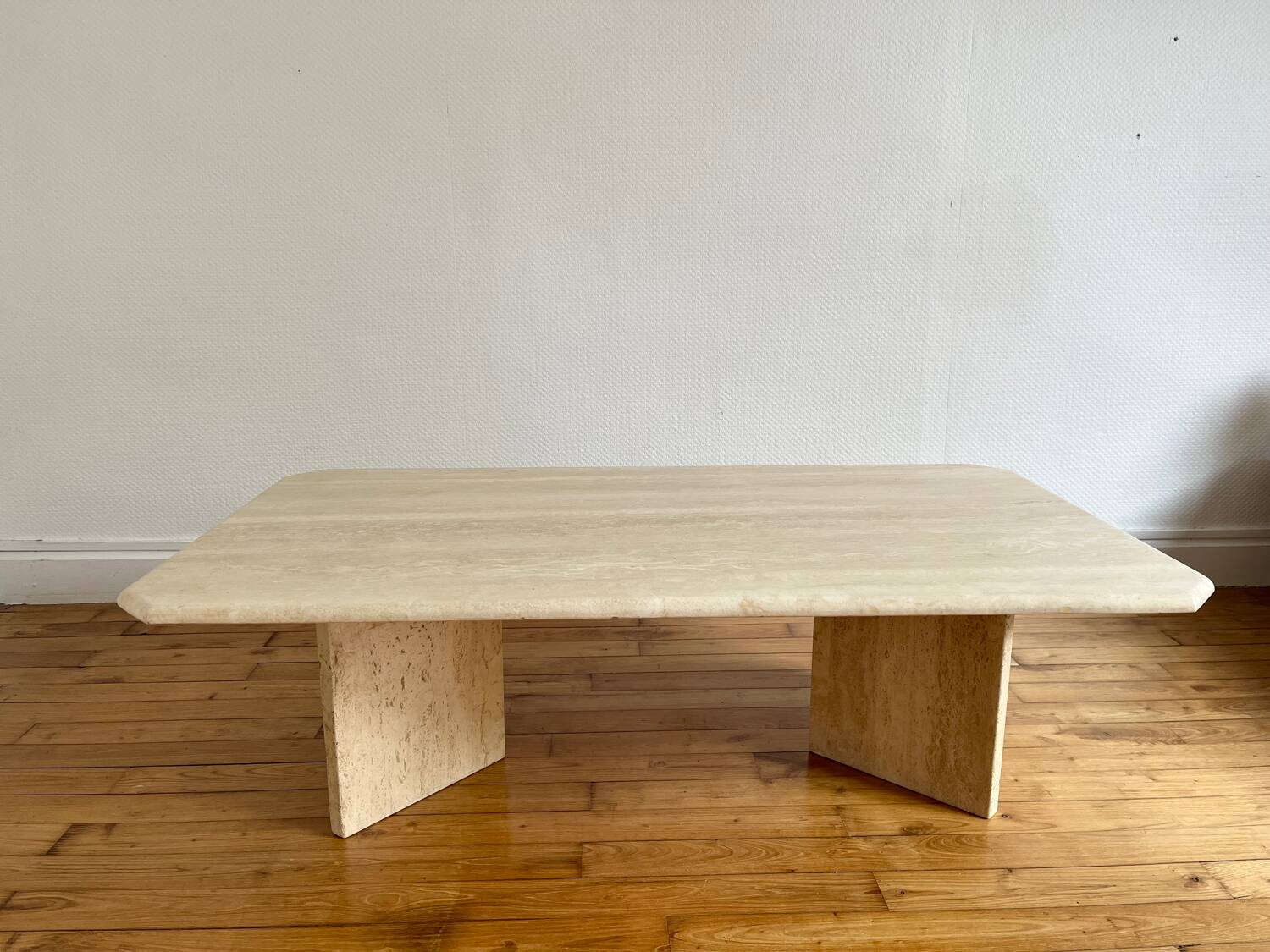 Table Basse Travertin Vintage