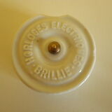 1970 Decoration Shine Receiver Clock with porcelain rose window