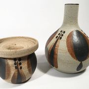 Vintage 24-piece ceramic coffee set from Sgrafo Modern, 1960s, Set of 24