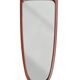 Teak wall mirror, organic shape, Denmark 1960s