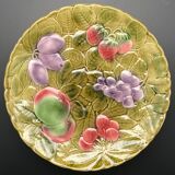 Sarreguemines serving and presentation dish with fruit motifs
