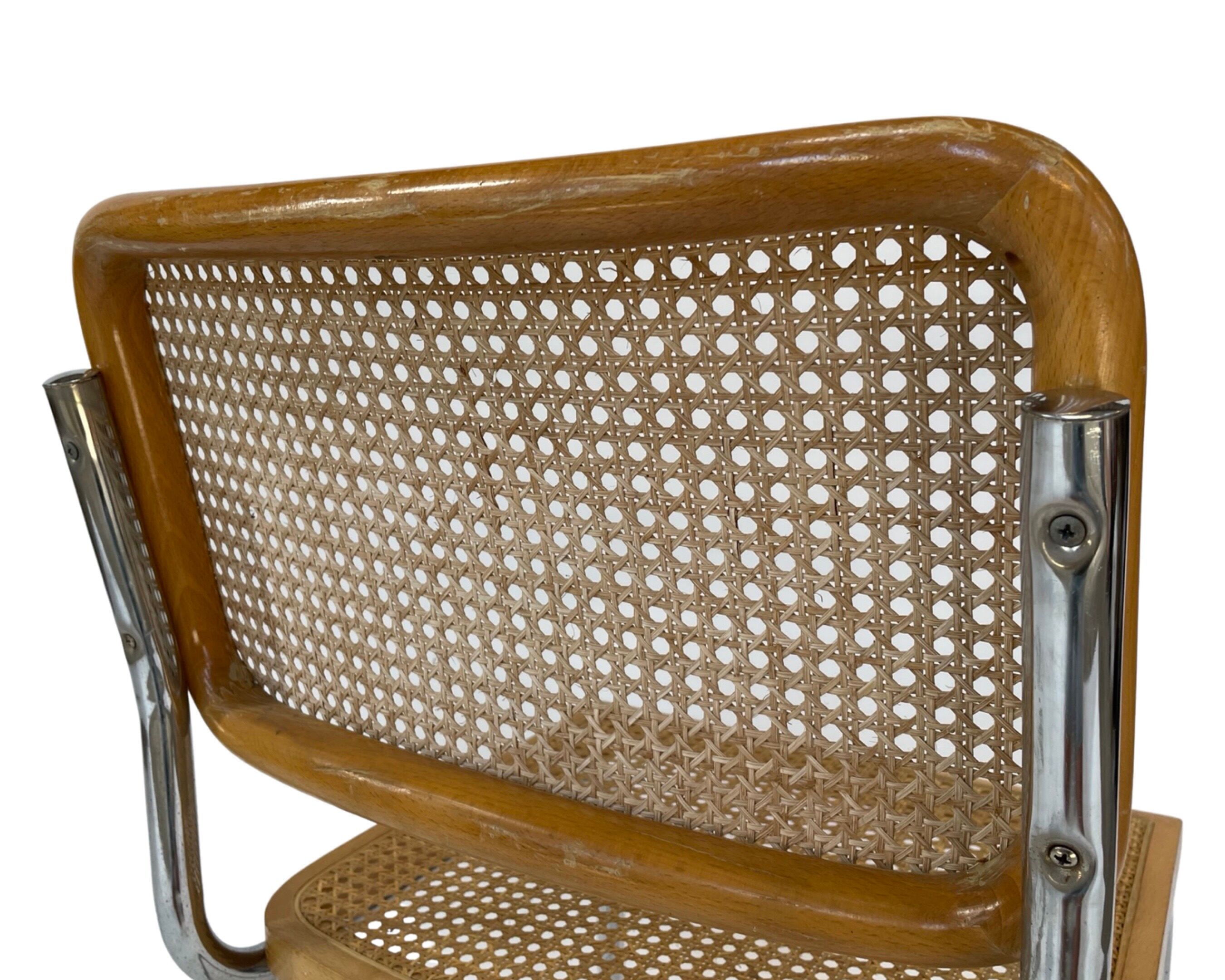 Cesca design chair b32 model in chrome