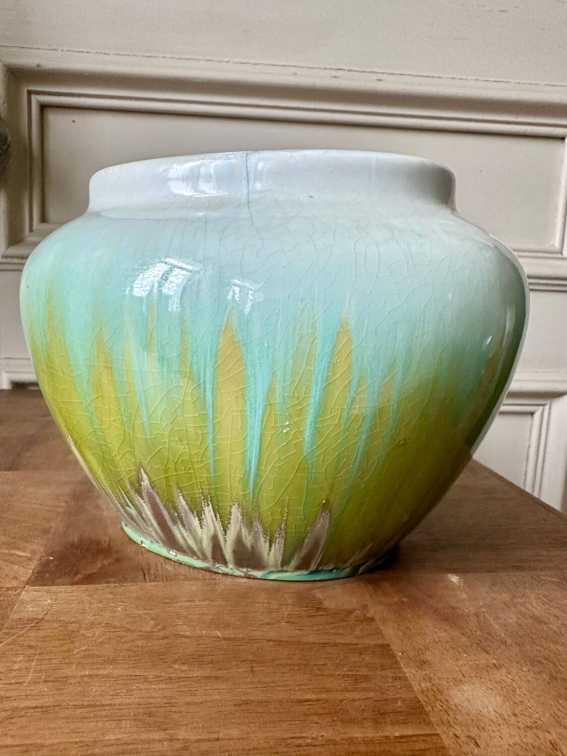 Glazed stoneware vase from the 70s