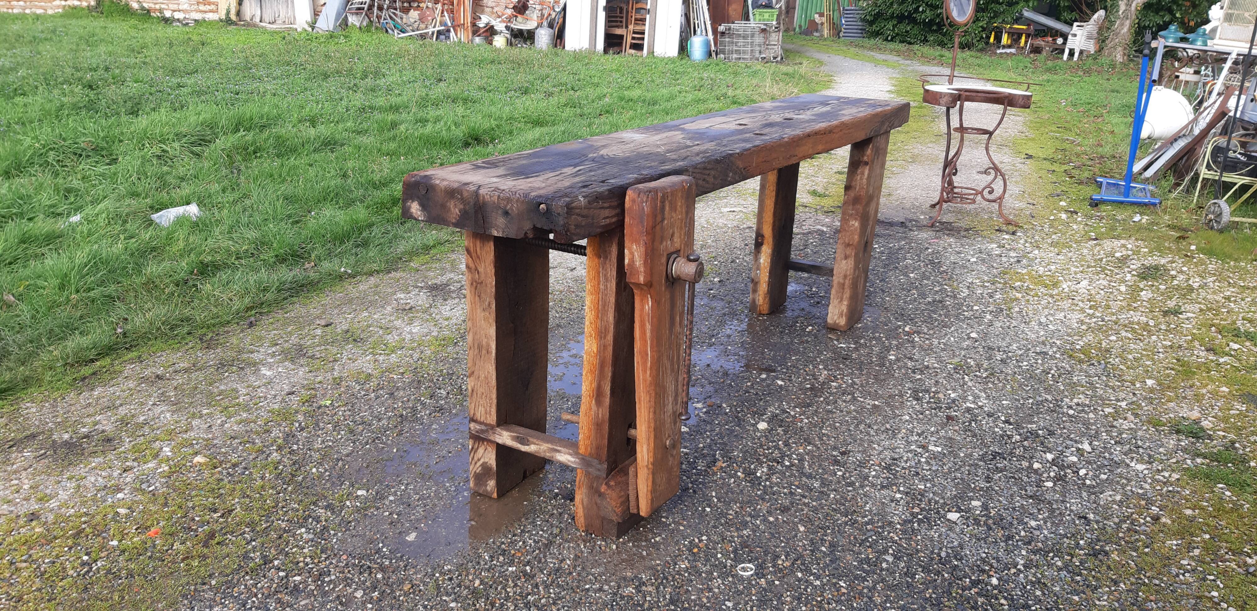 Workbench old wood