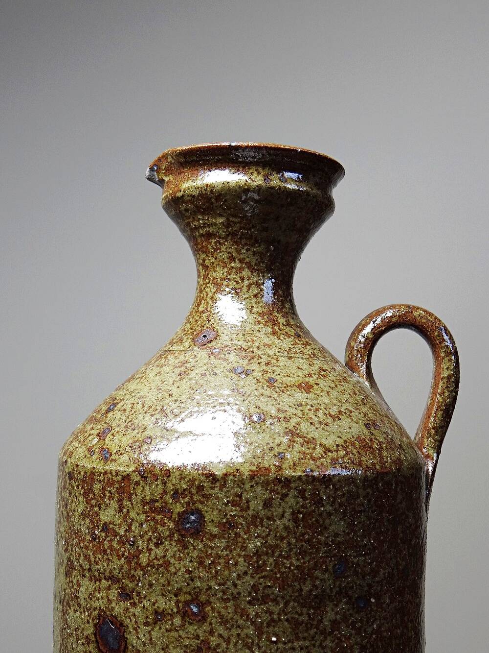 Pitcher, pyrite stoneware pitcher La Borne, vintage 60s-70s Baudat style
