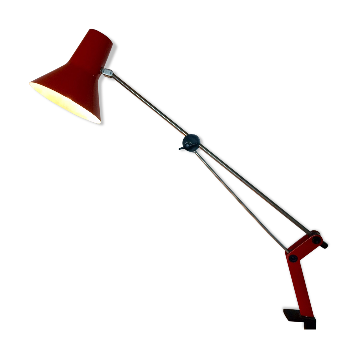 Red architect lamp