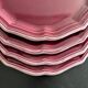 Set of 4 Provençal burgundy plates