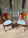 Paire de chaises gondoles en bois d’acajou