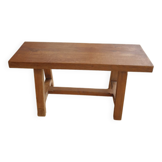 Solid oak bench