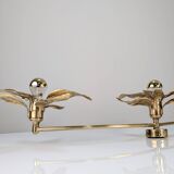 Wall lamp with three flowers by Willy Daro, Belgium, 1970s