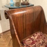 Set of 19th Century Italian Empire Flamed Walnut Sleigh Beds or Daybeds