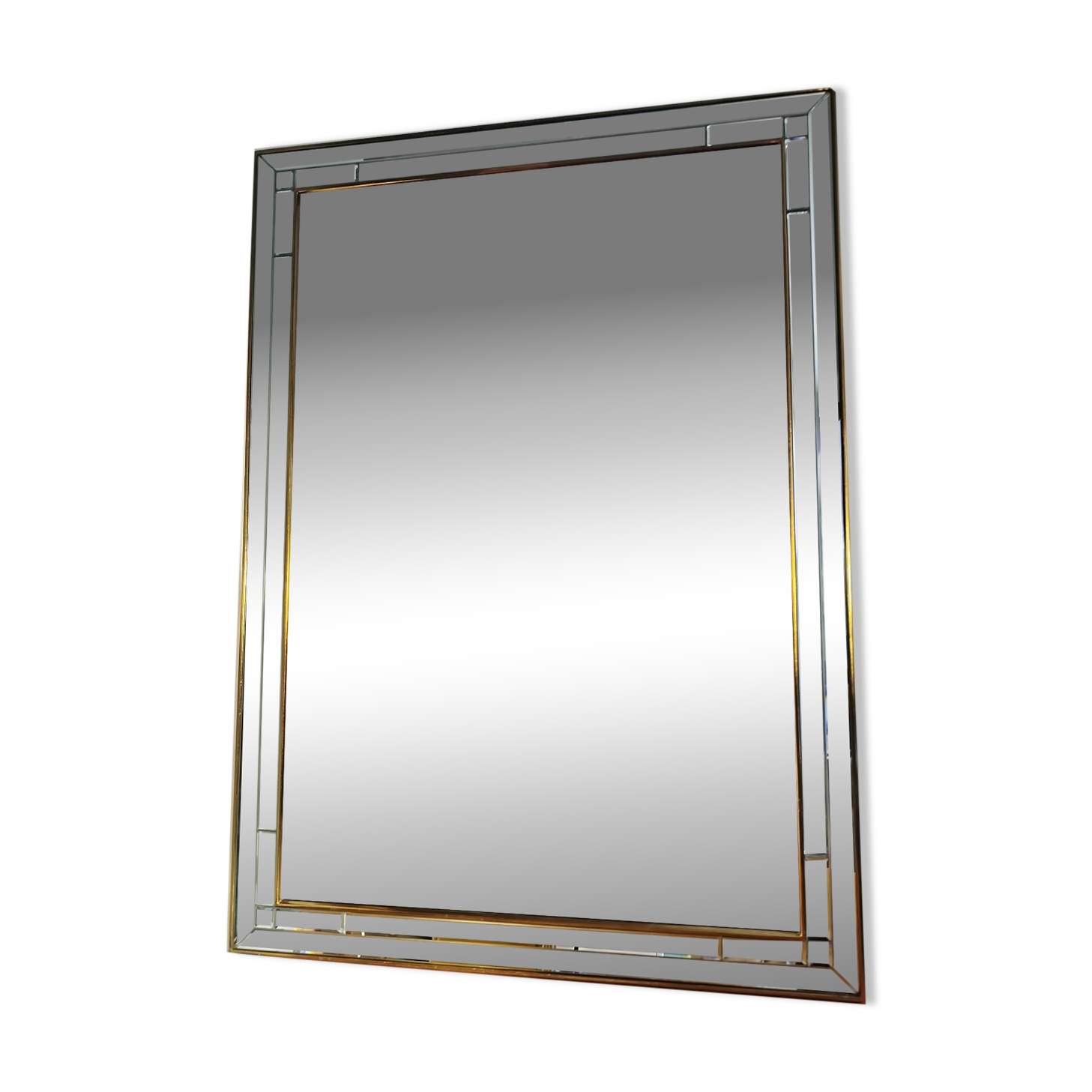 Bevelled Grand Mirror Deknudt, 1970s