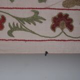 Hand knotted rug, vintage turkish rug 54x193 cm